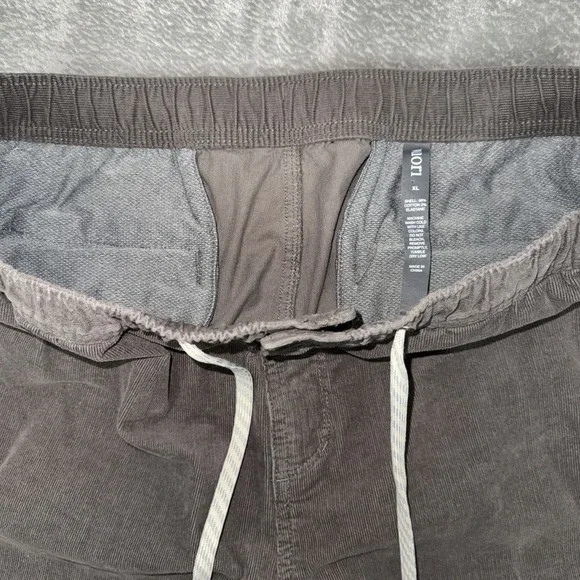 VUORI Optimist Men's Stretch Corduroy Drawstring Pants Gray‎ Size XL  ~EUC - Picture 8 of 13
